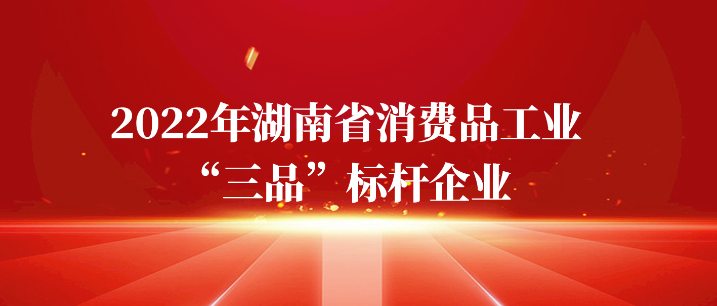 KY平台-KY（中国）一站式服务平台
获评2022年湖南省消费品工业“三品”标杆企业